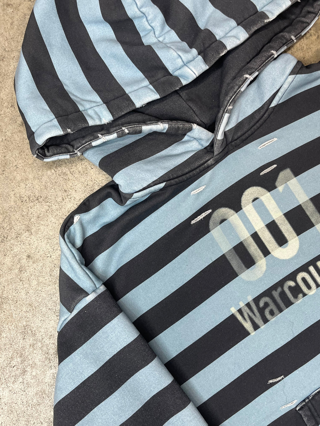 001 Striped Convict Hoodie