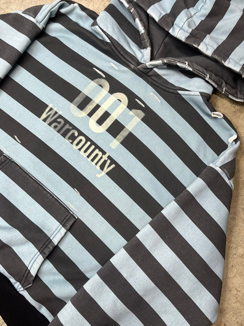 001 Striped Convict Hoodie