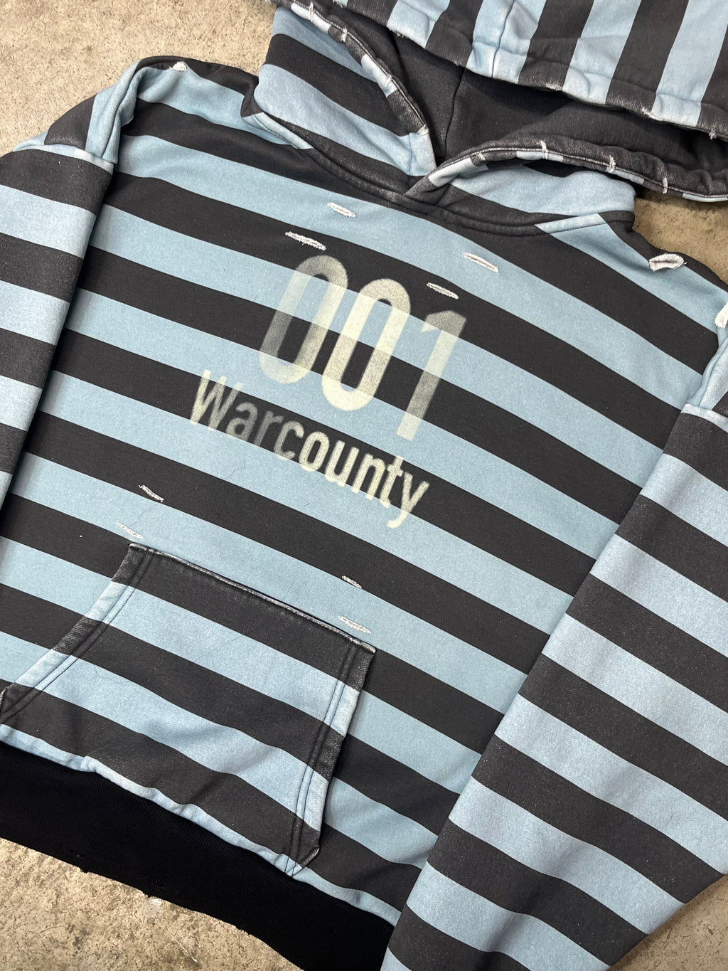 001 Striped Convict Hoodie